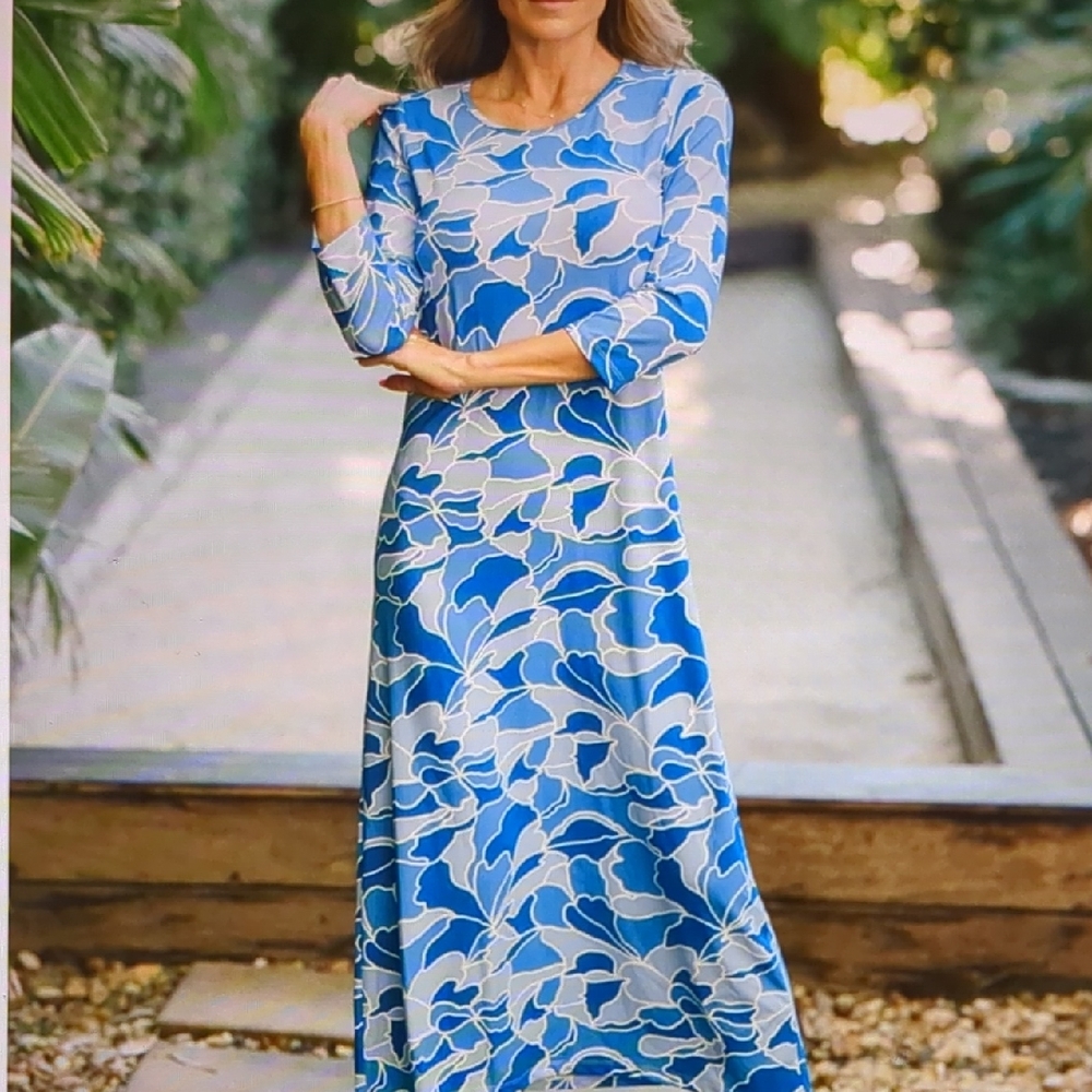 Jean-Pierre Klifa Athena Lagoon Blue Dress